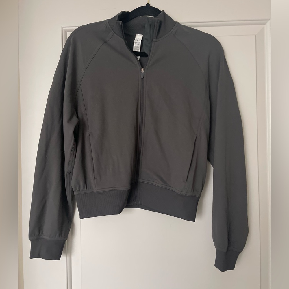 LuLuLemon Dark Gray Zip-Up Track Jacket